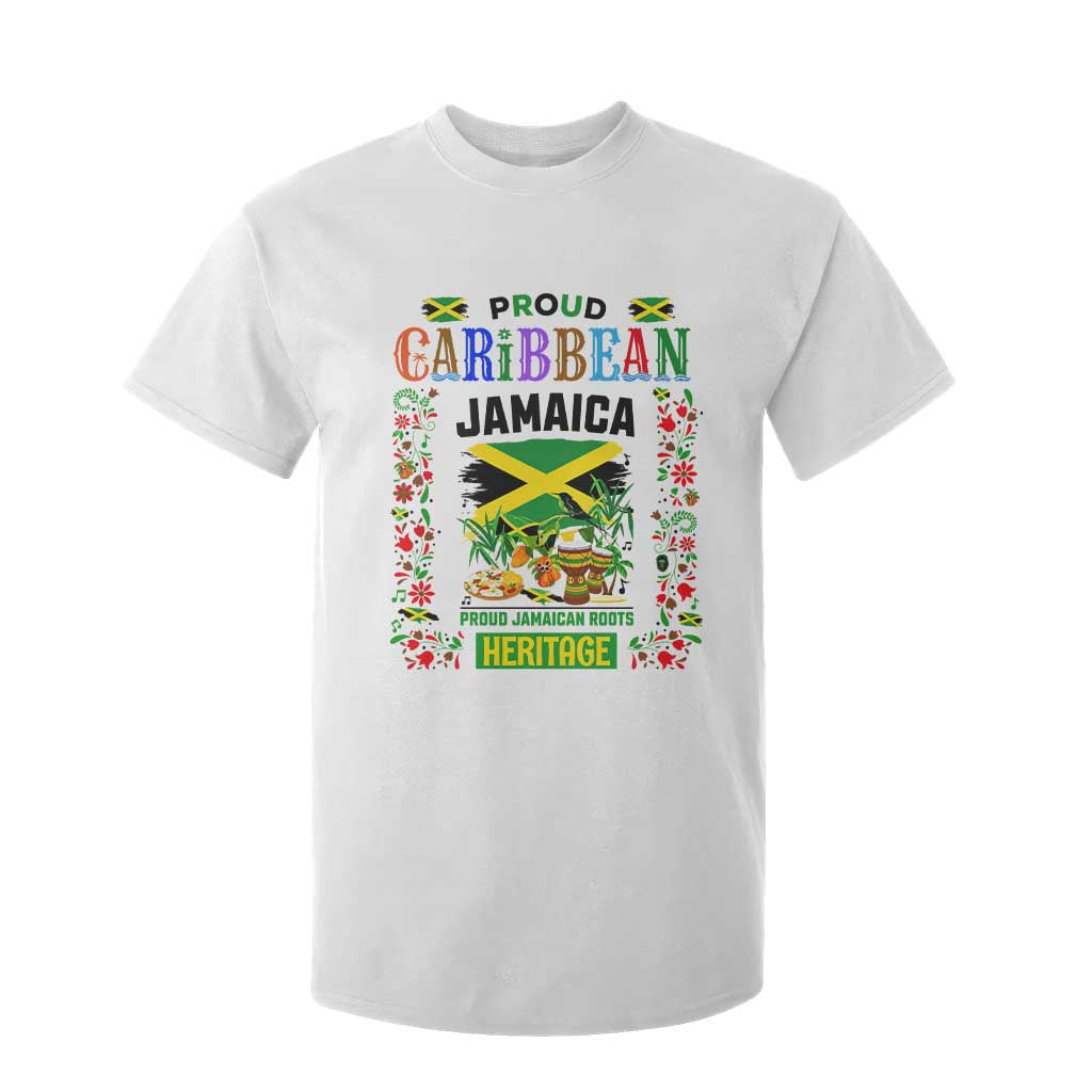 Proud Caribbean Jamaica Heritage T Shirt For Kid Jamaican Roots and Island Culture TS02 White Print Your Wear