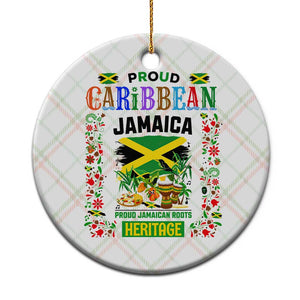 Proud Caribbean Jamaica Heritage Ceramic Ornament Jamaican Roots and Island Culture TS02 1pc Christmas Plaid Print Your Wear