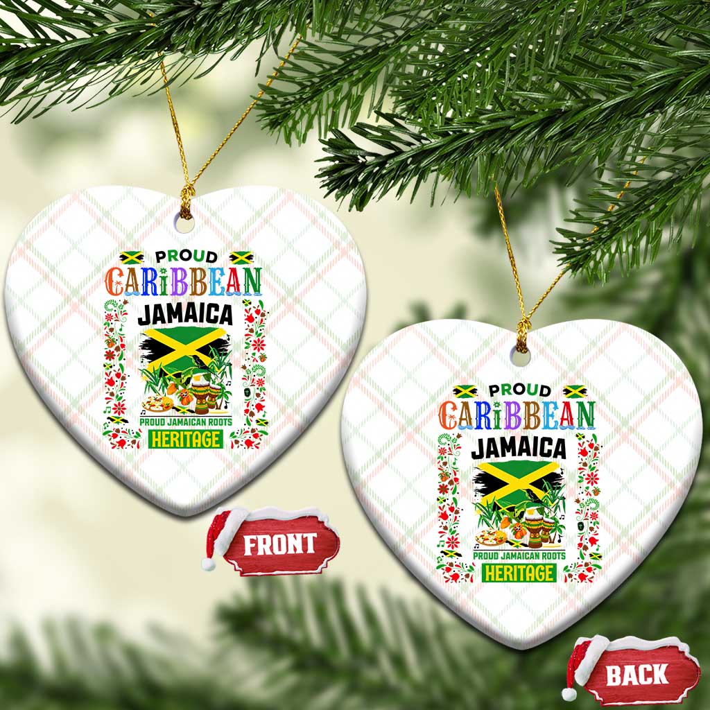 Proud Caribbean Jamaica Heritage Ceramic Ornament Jamaican Roots and Island Culture TS02 Print Your Wear