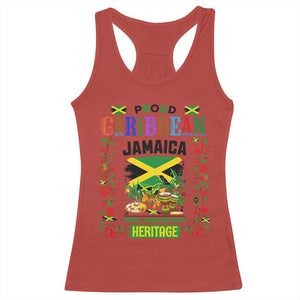 Proud Caribbean Jamaica Heritage Racerback Tank Top Jamaican Roots and Island Culture TS02 Red Print Your Wear