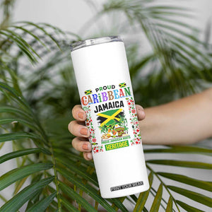 Proud Caribbean Jamaica Heritage Skinny Tumbler Jamaican Roots and Island Culture TS02 Print Your Wear
