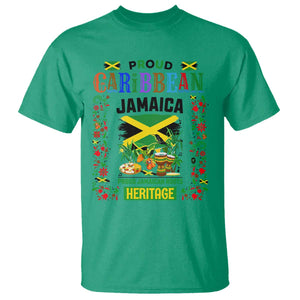 Proud Caribbean Jamaica Heritage T Shirt Jamaican Roots and Island Culture TS02 Irish Green Print Your Wear