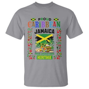 Proud Caribbean Jamaica Heritage T Shirt Jamaican Roots and Island Culture TS02 Sport Gray Print Your Wear