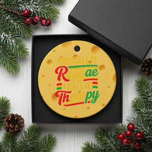 You Call It Reggae I Call It Therapy Ceramic Ornament Emotional Jamaican Rasta Music Lovers TS02 1pc Yellow Cheese Print Your Wear