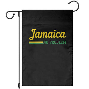Jamaica No Problem Garden Flag Classic Island Motto and Caribbean Vacation TS02 Black Print Your Wear