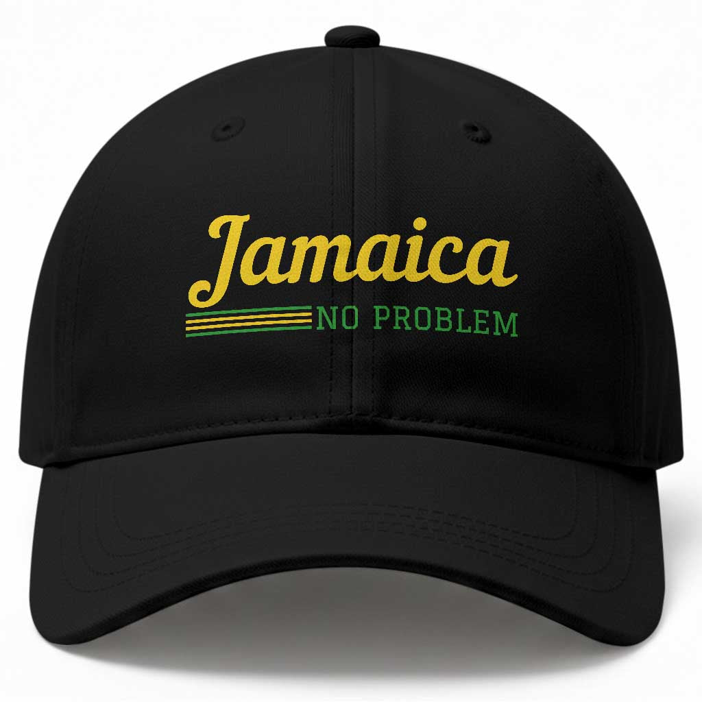 Jamaica No Problem Baseball Cap Classic Island Motto and Caribbean Vacation TS02 Print Your Wear