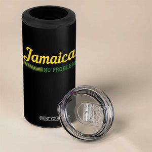 Jamaica No Problem 4 in 1 Can Cooler Tumbler Classic Island Motto and Caribbean Vacation TS02 Print Your Wear