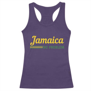 Jamaica No Problem Racerback Tank Top Classic Island Motto and Caribbean Vacation TS02 Purple Print Your Wear