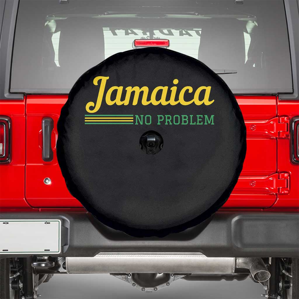 Jamaica No Problem Spare Tire Cover Classic Island Motto and Caribbean Vacation TS02 Black Print Your Wear