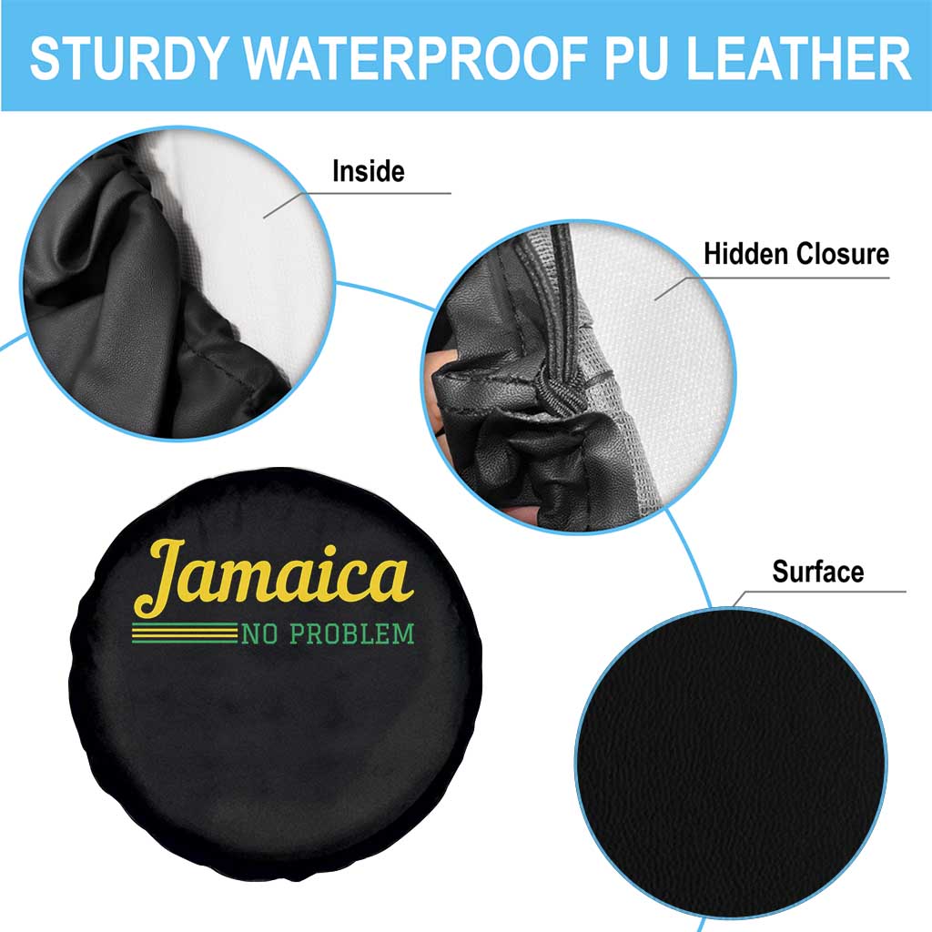 Jamaica No Problem Spare Tire Cover Classic Island Motto and Caribbean Vacation TS02 Print Your Wear