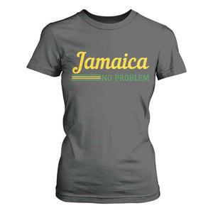 Jamaica No Problem T Shirt For Women Classic Island Motto and Caribbean Vacation TS02 Dark Heather Print Your Wear