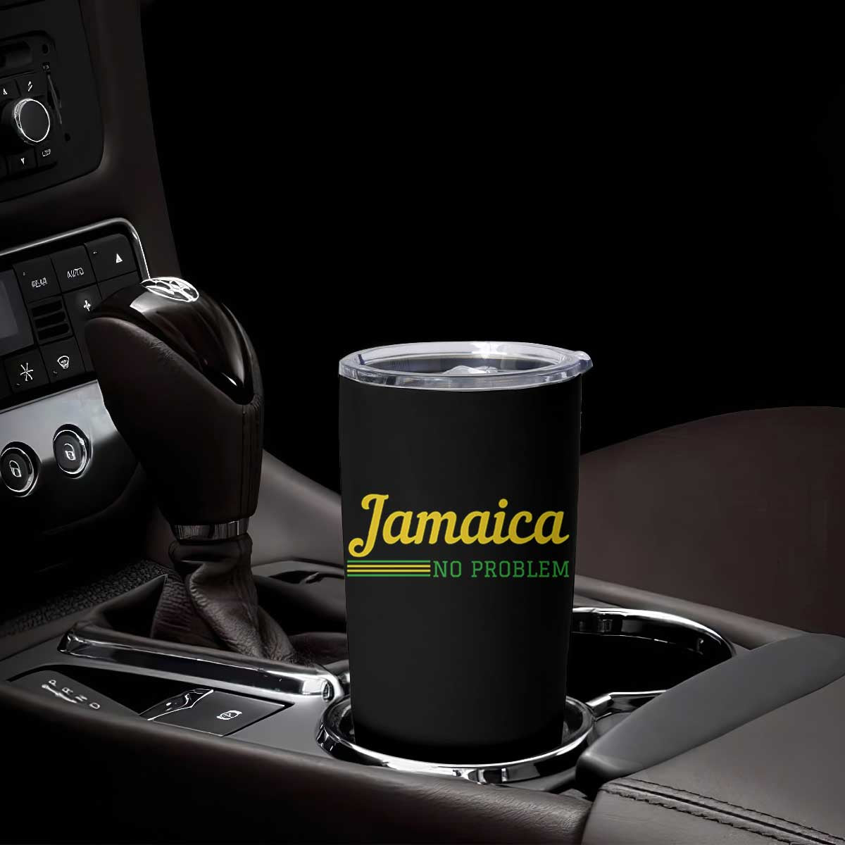 Jamaica No Problem Tumbler Cup Classic Island Motto and Caribbean Vacation TS02 Print Your Wear