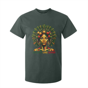 Strong Like Ackee Empowered Woman T Shirt For Kid Jamaican National Fruit Heritage Pride TS02 Dark Forest Green Print Your Wear