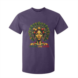Strong Like Ackee Empowered Woman T Shirt For Kid Jamaican National Fruit Heritage Pride TS02 Purple Print Your Wear