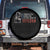 Female Veteran Spare Tire Cover Strength Heroism Excellence Women TS02 No hole Black Print Your Wear