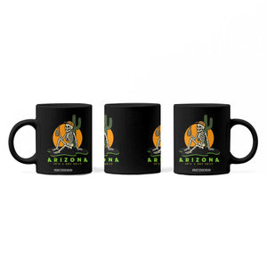 Funny Arizona Its A Dry Heat Skeleton Graphic Coffee Mug Vintage Desert Drinking Beer Saguaro Cactus Souvenir