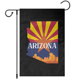 Arizona State Flag Map Graphic Garden Flag Southwest Sunburst Cactus State Pride Souvenir