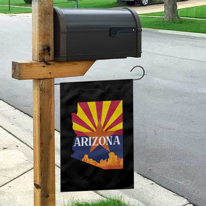 Arizona State Flag Map Graphic Garden Flag Southwest Sunburst Cactus State Pride Souvenir
