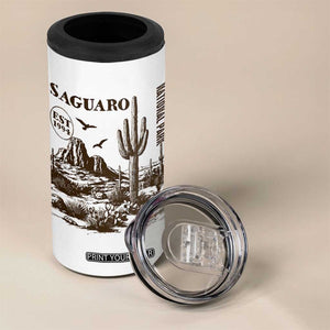Vintage Saguaro National Park Est 1994 Graphic 4 in 1 Can Cooler Tumbler Retro Arizona Desert Mountain Hiking Souvenir