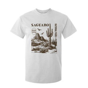 Vintage Saguaro National Park Est 1994 Graphic T Shirt For Kid Retro Arizona Desert Mountain Hiking Souvenir