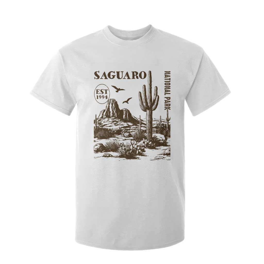Vintage Saguaro National Park Est 1994 Graphic T Shirt For Kid Retro Arizona Desert Mountain Hiking Souvenir TS02 White Print Your Wear