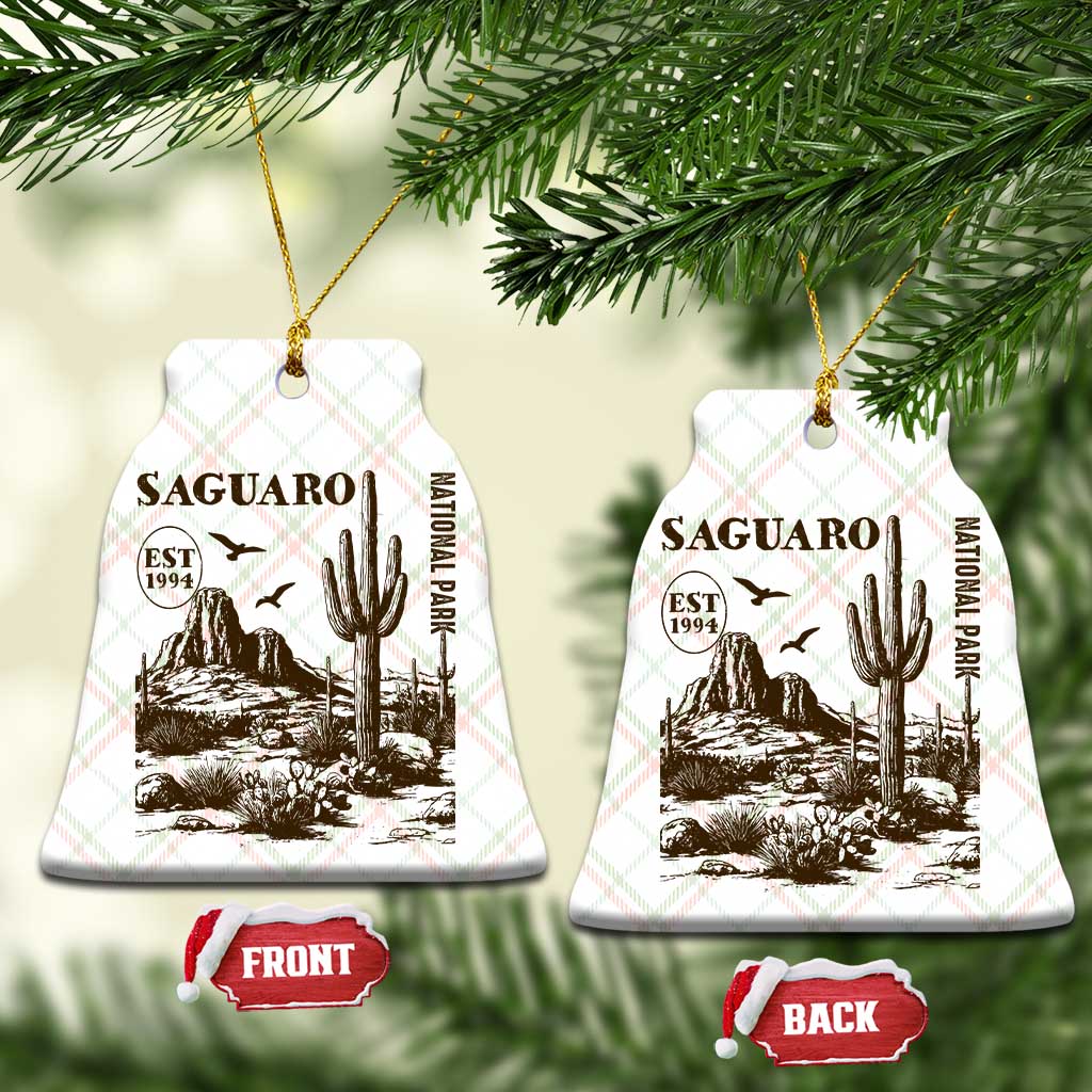 Vintage Saguaro National Park Est 1994 Graphic Ceramic Ornament Retro Arizona Desert Mountain Hiking Souvenir
