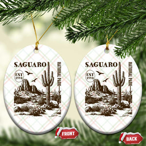 Vintage Saguaro National Park Est 1994 Graphic Ceramic Ornament Retro Arizona Desert Mountain Hiking Souvenir