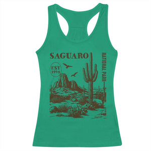 Vintage Saguaro National Park Est 1994 Graphic Racerback Tank Top Retro Arizona Desert Mountain Hiking Souvenir