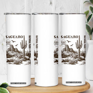 Vintage Saguaro National Park Est 1994 Graphic Skinny Tumbler Retro Arizona Desert Mountain Hiking Souvenir