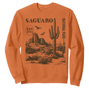 Vintage Saguaro National Park Est 1994 Graphic Sweatshirt Retro Arizona Desert Mountain Hiking Souvenir