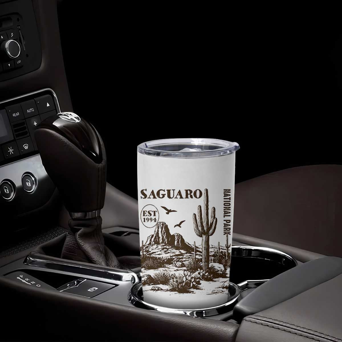 Vintage Saguaro National Park Est 1994 Graphic Tumbler Cup Retro Arizona Desert Mountain Hiking Souvenir