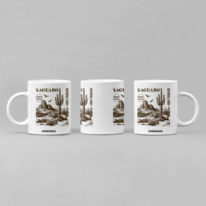 Vintage Saguaro National Park Est 1994 Graphic Coffee Mug Retro Arizona Desert Mountain Hiking Souvenir