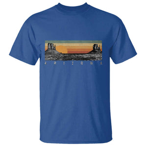 Retro Arizona Sunset Monument Valley Graphic T Shirt Panoramic Desert Red Rocks Landscape Souvenir
