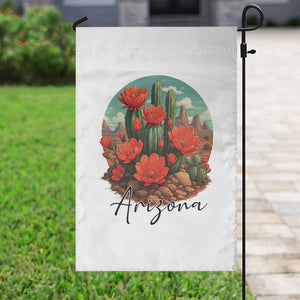 Beautiful Blooming Cactus Flower Arizona Graphic Garden Flag Vintage Desert Botanical Floral Nature Souvenir