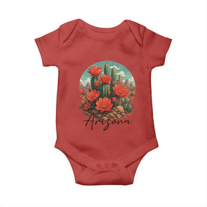 Beautiful Blooming Cactus Flower Arizona Graphic Baby Onesie Vintage Desert Botanical Floral Nature Souvenir