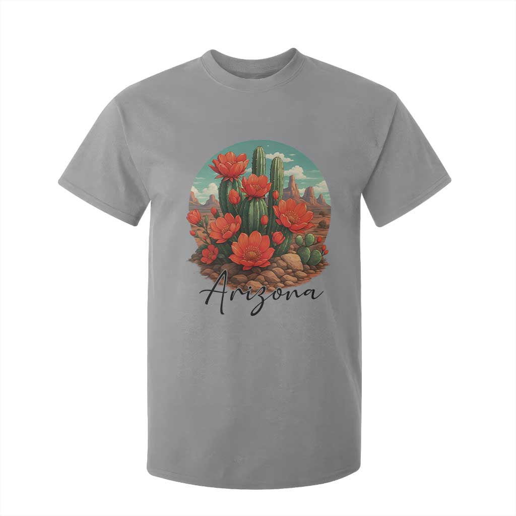 Beautiful Blooming Cactus Flower Arizona Graphic T Shirt For Kid Vintage Desert Botanical Floral Nature Souvenir