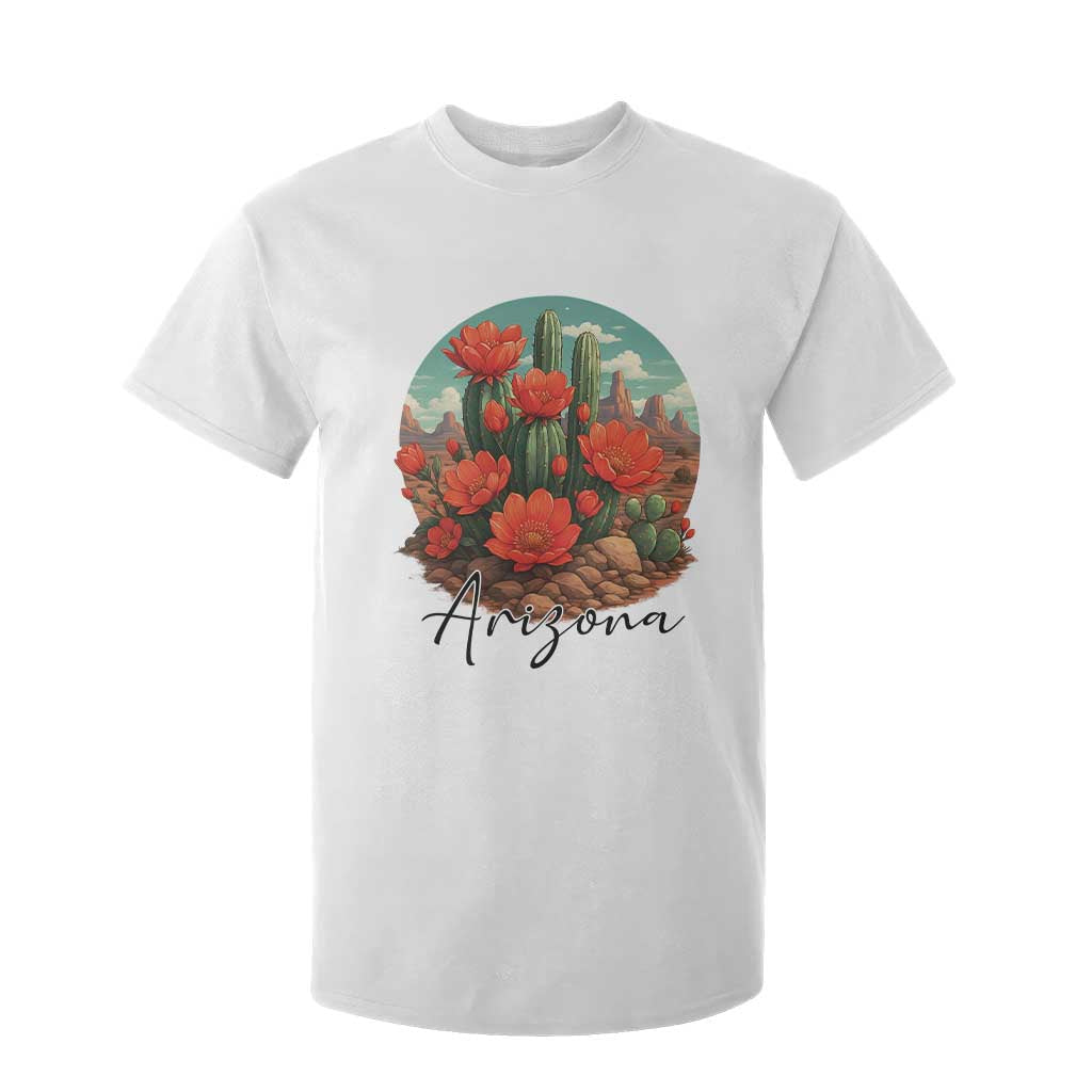 Beautiful Blooming Cactus Flower Arizona Graphic T Shirt For Kid Vintage Desert Botanical Floral Nature Souvenir