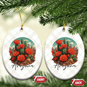 Beautiful Blooming Cactus Flower Arizona Graphic Ceramic Ornament Vintage Desert Botanical Floral Nature Souvenir