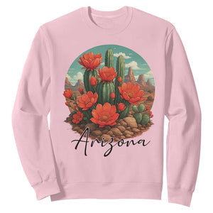 Beautiful Blooming Cactus Flower Arizona Graphic Sweatshirt Vintage Desert Botanical Floral Nature Souvenir