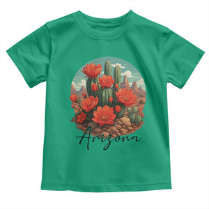 Beautiful Blooming Cactus Flower Arizona Graphic Toddler T Shirt Vintage Desert Botanical Floral Nature Souvenir