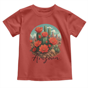 Beautiful Blooming Cactus Flower Arizona Graphic Toddler T Shirt Vintage Desert Botanical Floral Nature Souvenir