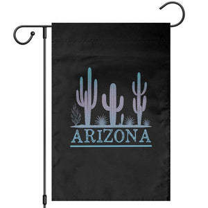 Retro Neon Silhouette Cactus Arizona Graphic Garden Flag Modern Southwest Desert Aesthetic Travel Souvenir