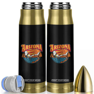 Retro Arizona Fly Fishing River Graphic Bullet Tumbler Vintage Angler Outdoor Mountain Adventure Souvenir