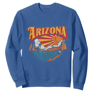 Retro Arizona Fly Fishing River Graphic Sweatshirt Vintage Angler Outdoor Mountain Adventure Souvenir