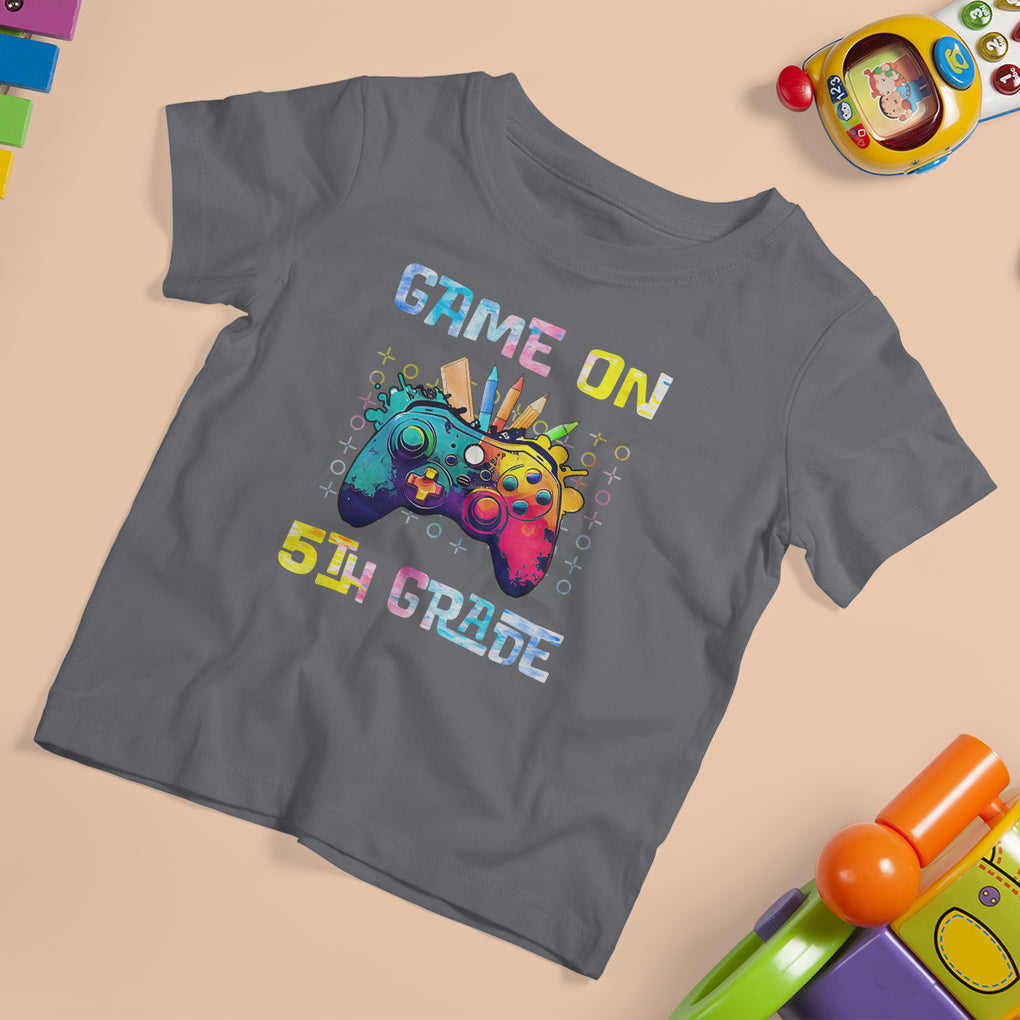 Game On 5th Grade T Shirt For Kid Video Game Back To School Gaming TS02 Printyourwear