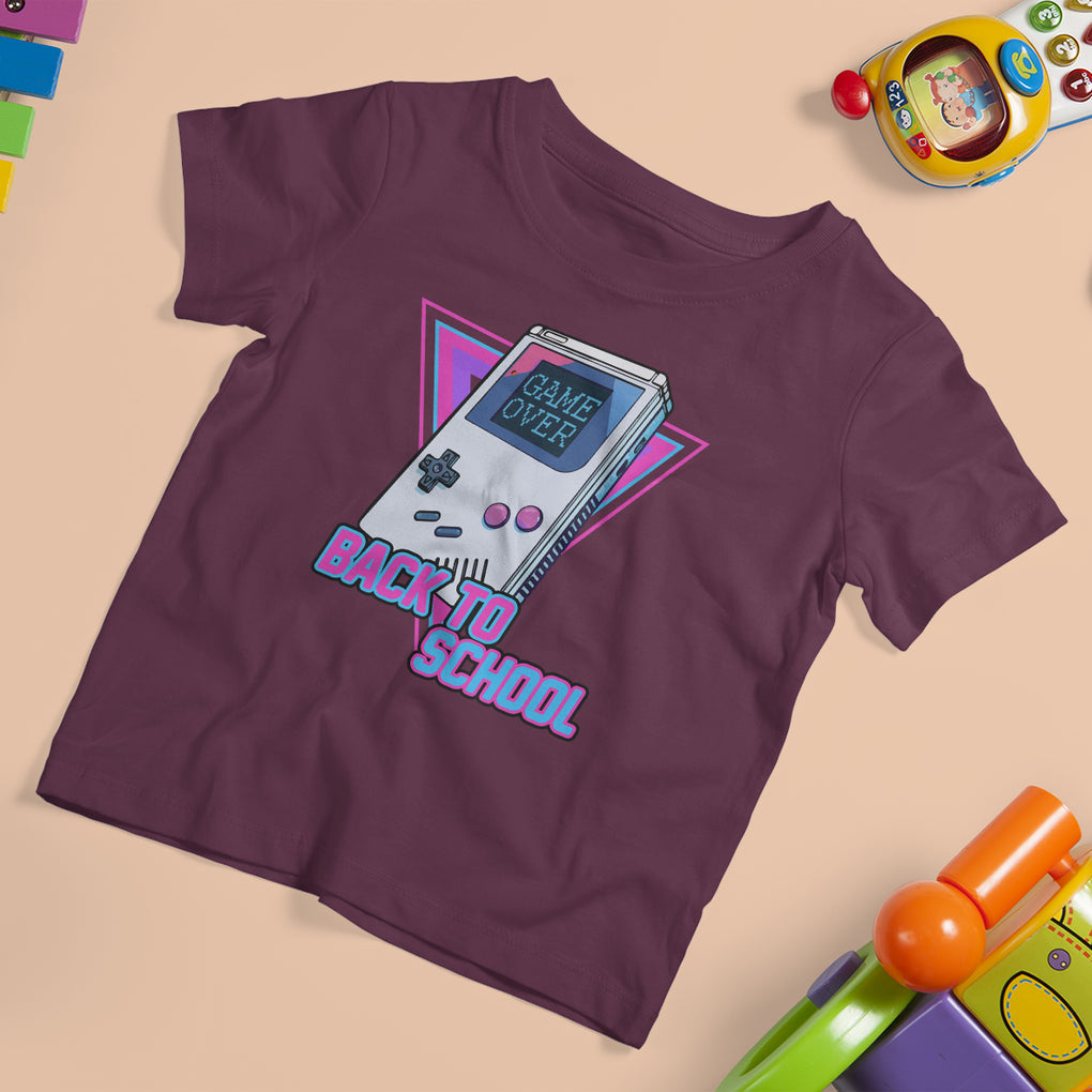 Game Over Back To School T Shirt For Kid Funny Level Up 1st Day Of School TS02 Printyourwear