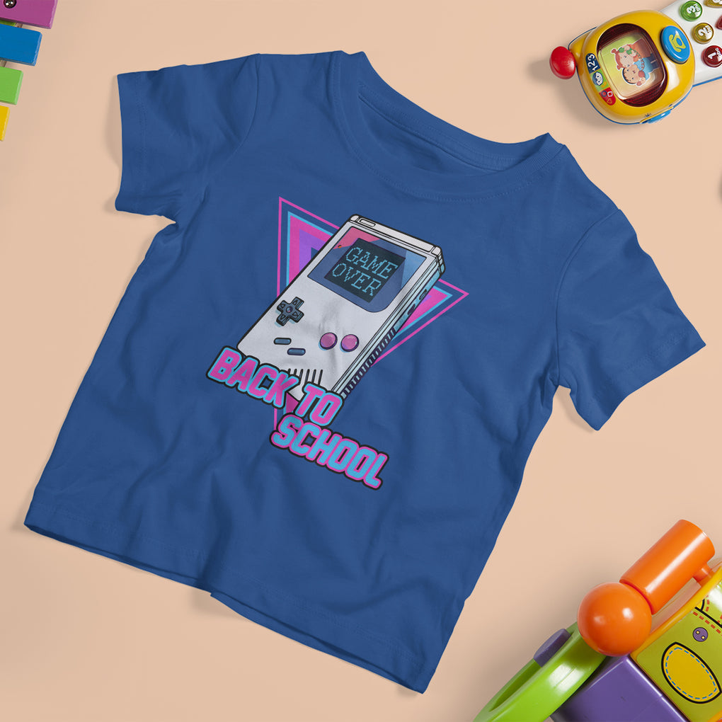 Game Over Back To School T Shirt For Kid Funny Level Up 1st Day Of School TS02 Printyourwear
