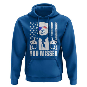 Trump 2024 Hoodie You Missed US American Flag Retro TS02 Royal Blue Print Your Wear