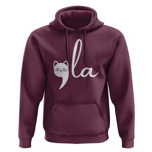 Comma La Kamala Harris Hoodie Retro Cat For Madam President 2024 TS02 Maroon Print Your Wear