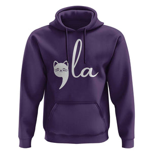 Comma La Kamala Harris Hoodie Retro Cat For Madam President 2024 TS02 Purple Print Your Wear
